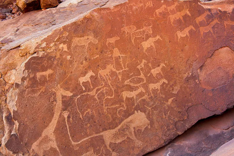 Guided Namibia Photography Tour North-Twyfelfontein-stone engravings